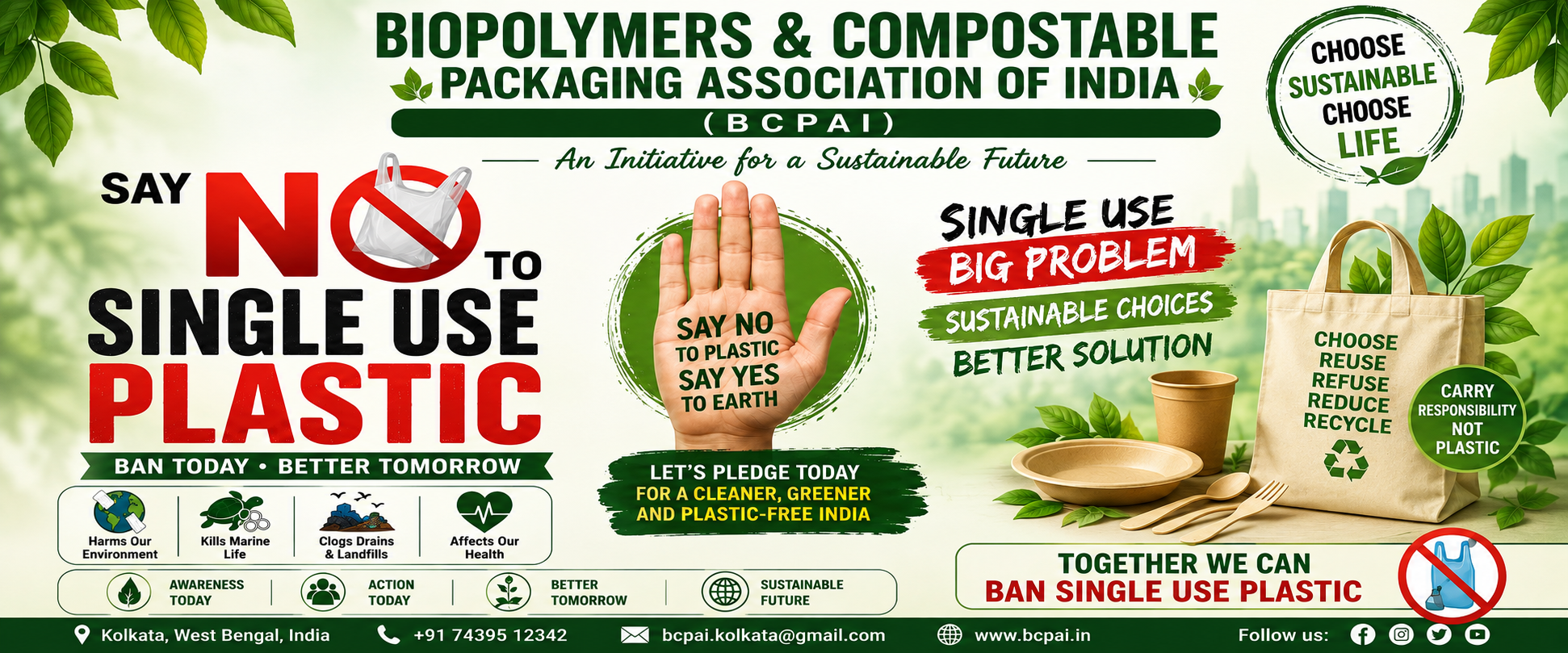 BIOPOLYMERS & COMPOSTABLE PACKAGING ASSOCIATION OF INDIA Banner